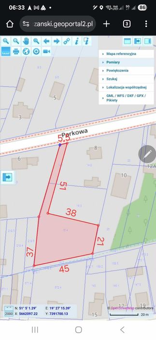 Działka budowlana ul. Parkowa - Widok 6
