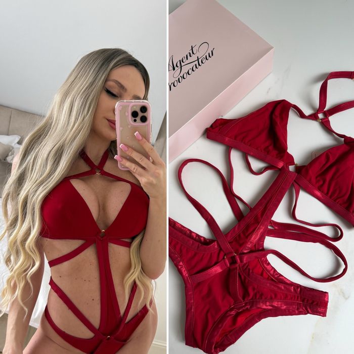 Czerwony strój kąpielowy Agent Provocateur Shelby