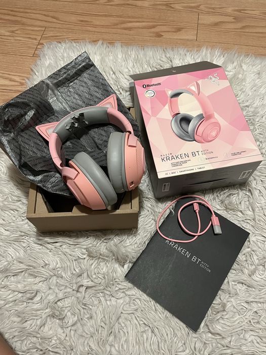 FONES GAMING RAZER kraken bt kitty edition (bluetooth)
