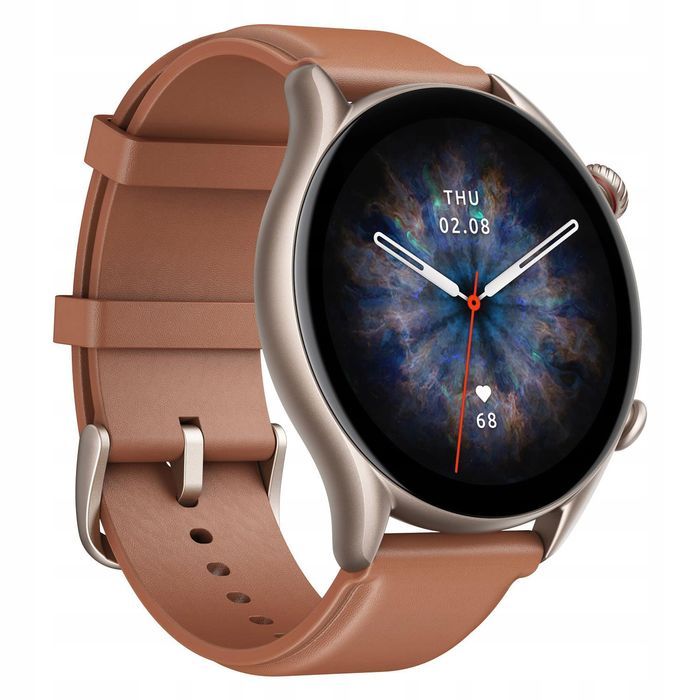 uszkodzony smartwatch amazfit gtr 3 pro brązowy bluetooth 450 mah