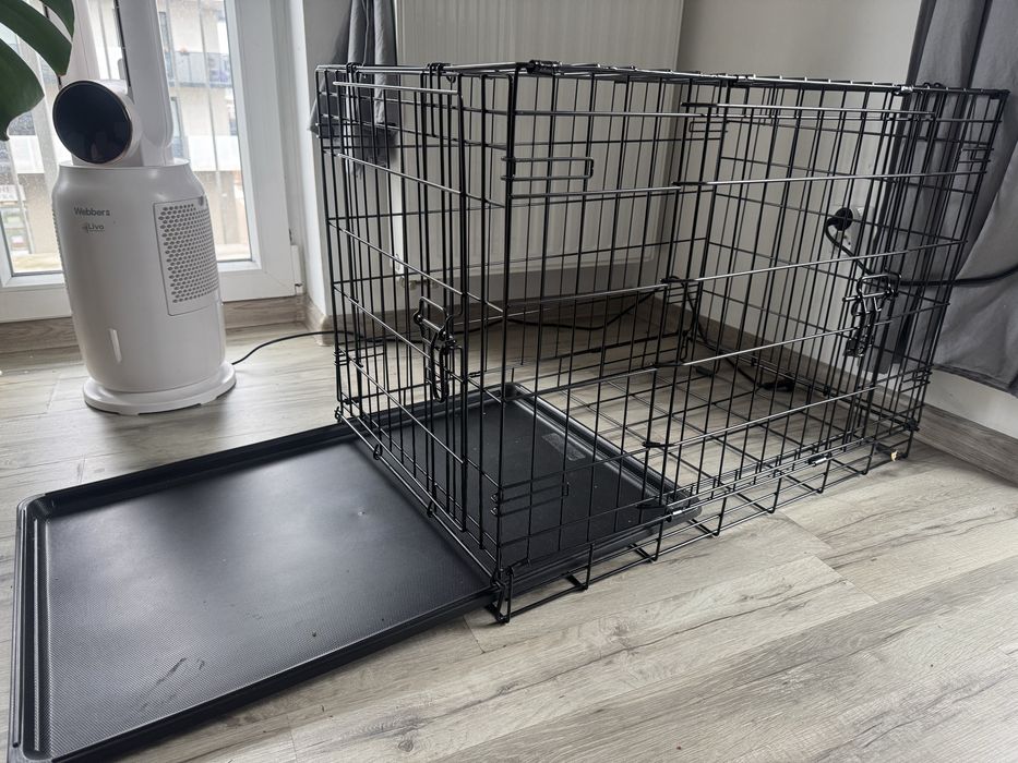 Klatka kenelowa dla psa z pokrowcem - stan idealny