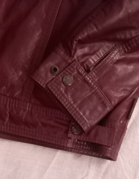 Чоловіча шкіряна    куртка   р . 3XL