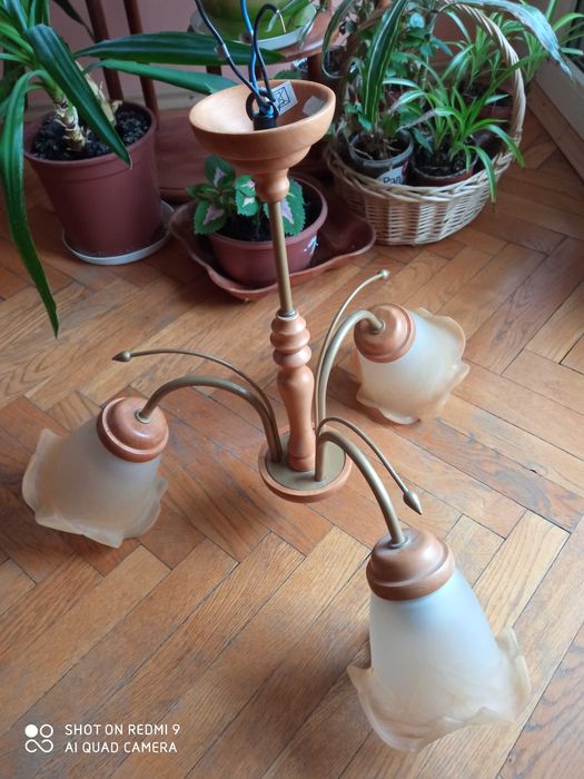 Żyrandol 3-kloszowy