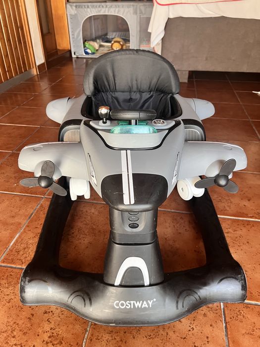 Relax4life 6 em 1 andarilho de bebé  dobrável com altura e velocidade
