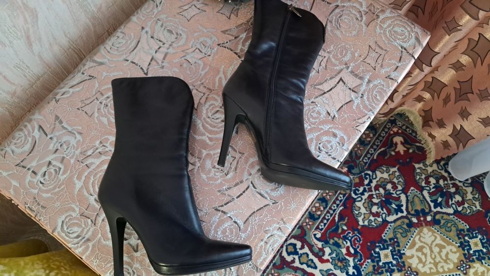 Кожаные полусапожки