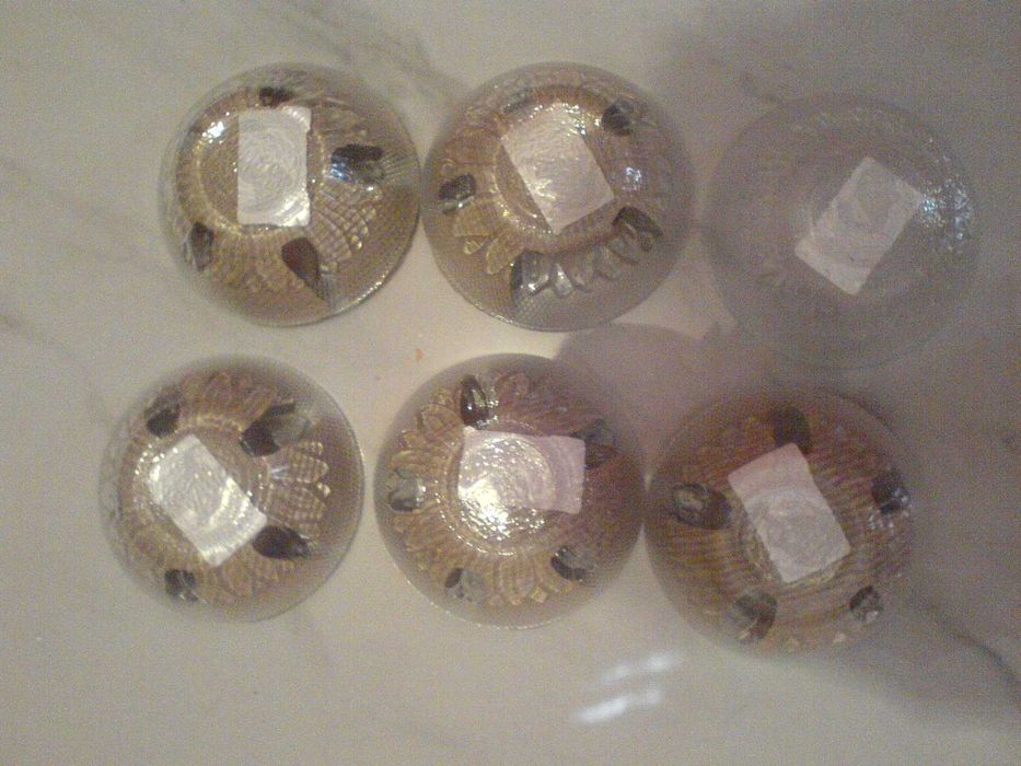 Miseczki  Salaterki Kryształ 6szt rzeźbione NOWE  W OPAKOWANIU