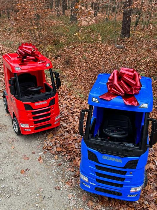 TIR dla dzieci SCANIA 4x4 na akumulator + PILOT MP3 ciężarówka