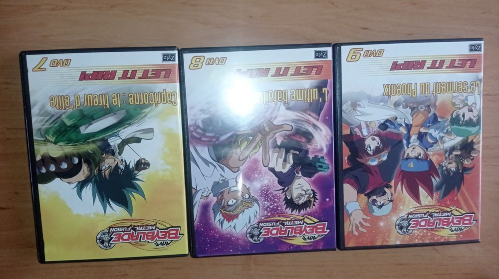 Conjunto 3 DVD Beyblade Metal Fusion