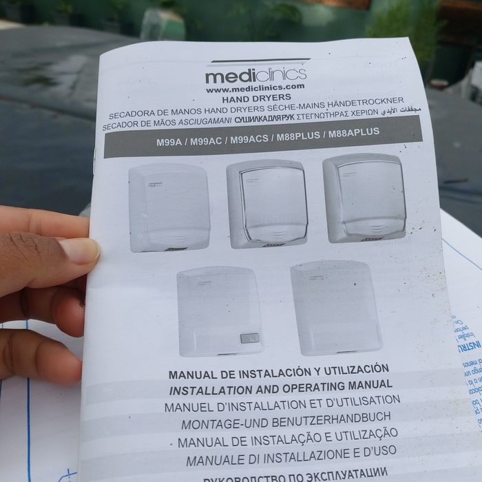 Secador elétrico  de mao mediclincs