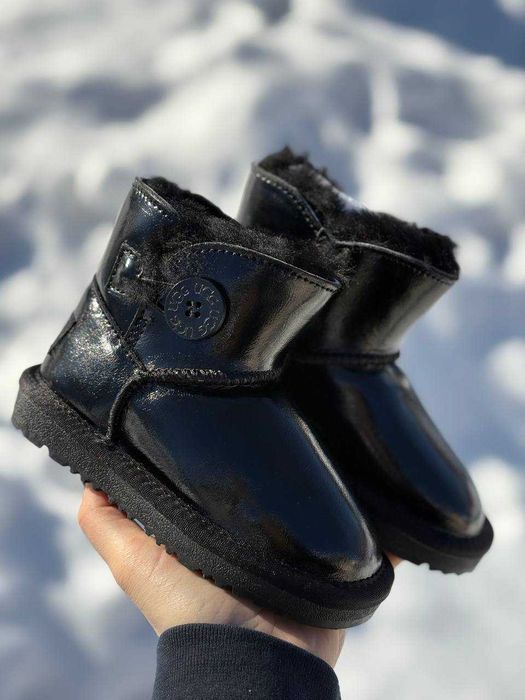 Дитячі UGG Kids Black Classic mini, р.21-35 повністю натуральні