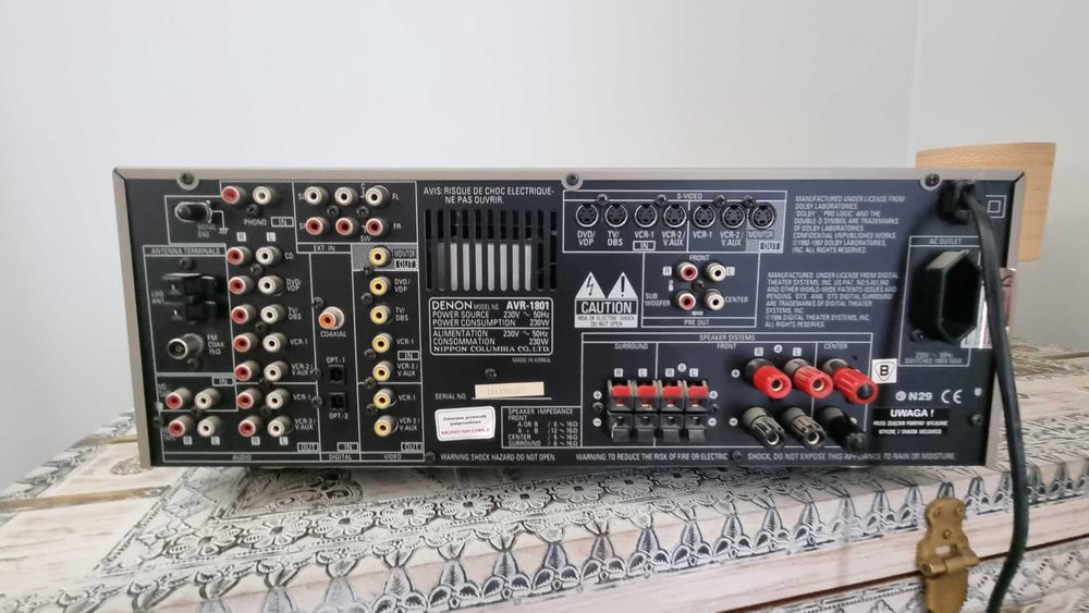 Amplituner Denon AVR-1801 5.1 z oryginalnym pilotem!!!