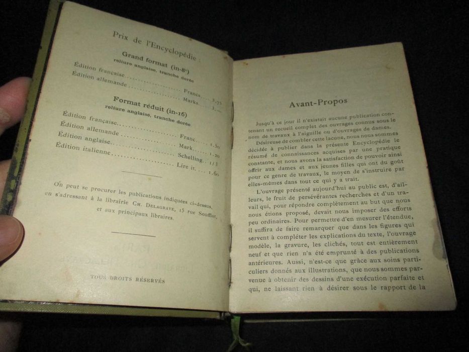 Livro Encyclopédie des Ouvrages de Dames Thérèse de Dillmont