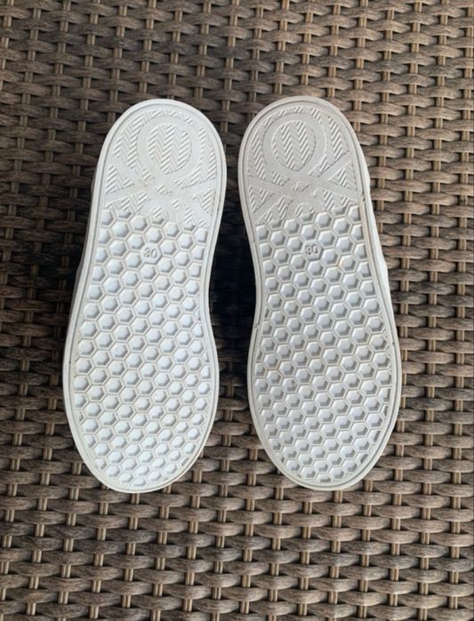 Buty Benetton 30 skóra naturalna sneakersy komunia wkładka 18,5 cm