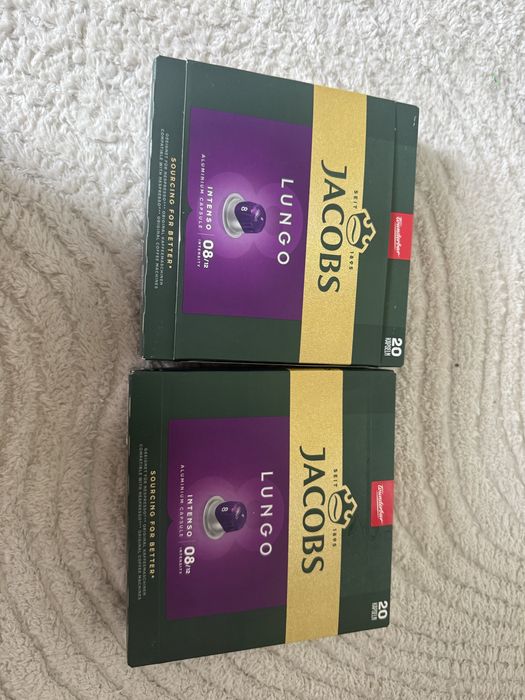 Kapsułki Jacobs, 80 szt, jedno opakowanie otwarte ale pełne.