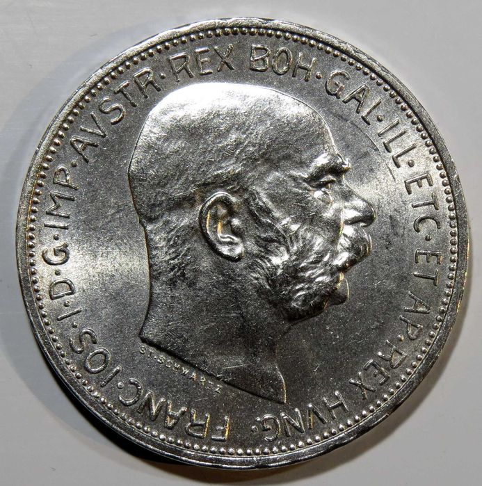 AUSTRIA - 2 Coroas 1912 - Soberba ( Prata )