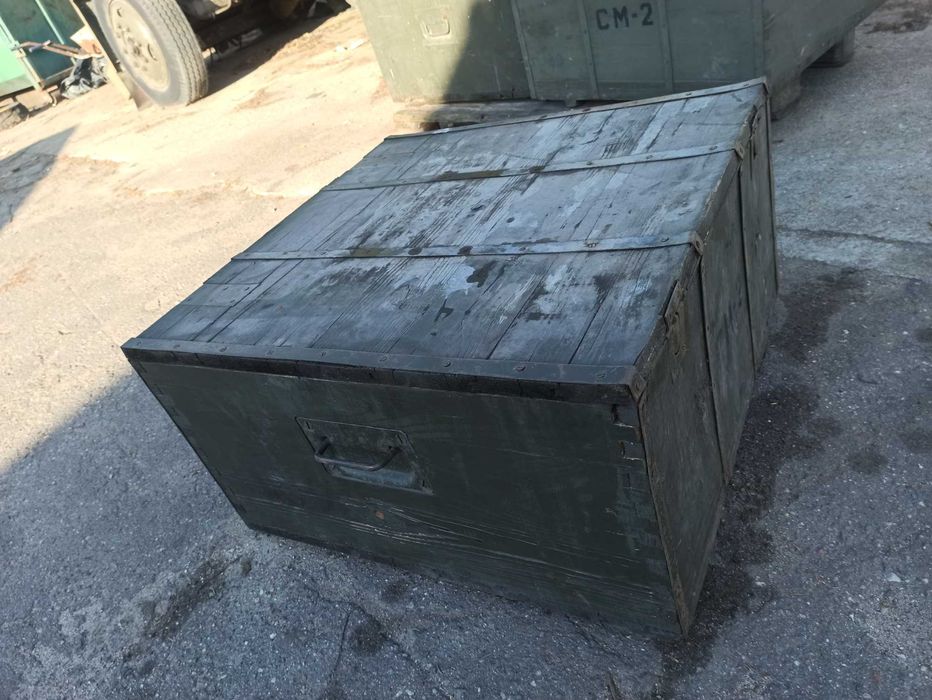 Skrzynka drewniana wojskowa 69x69x 39cm