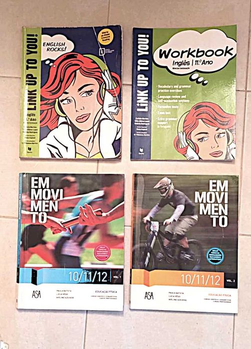 Livros escolares do 7º, 8º, 9º, 10º, 11º e 12º anos