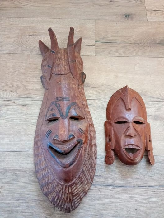 Maska maski drewniane rzeźba drewno afrykańska