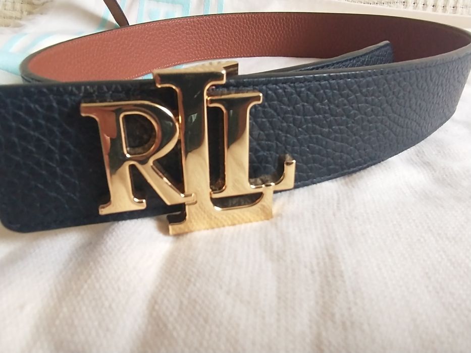 Ralph Lauren pasek skórzany dwustronny
