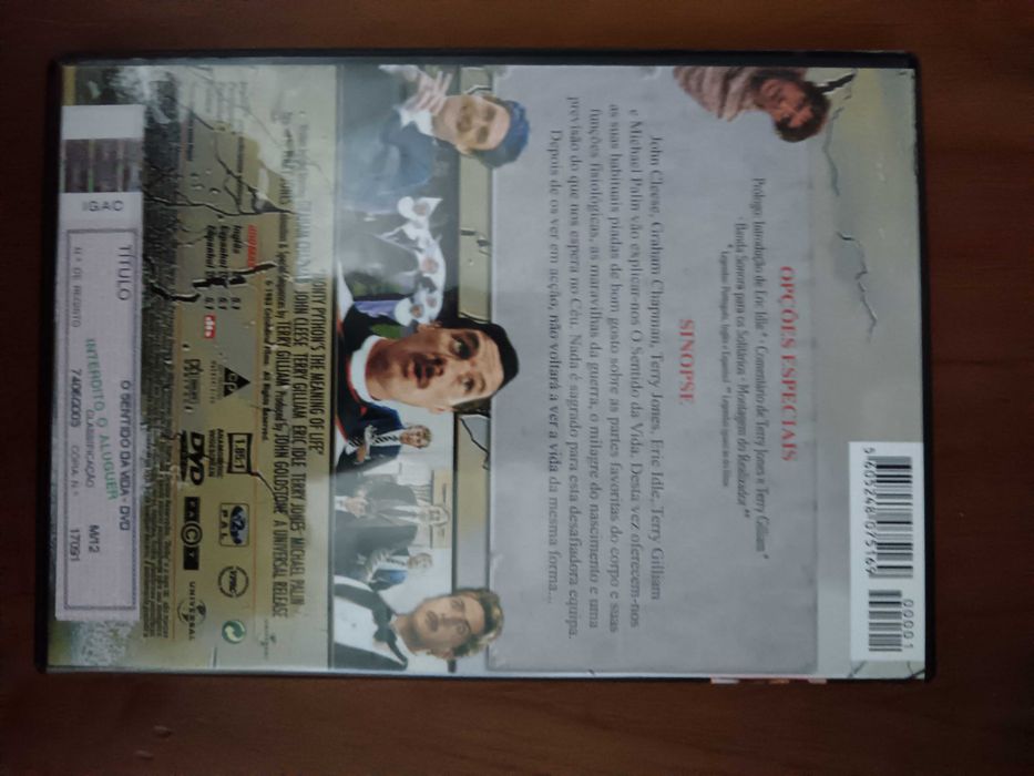 filme dvd original - monthy pyoint - o sentido da vida