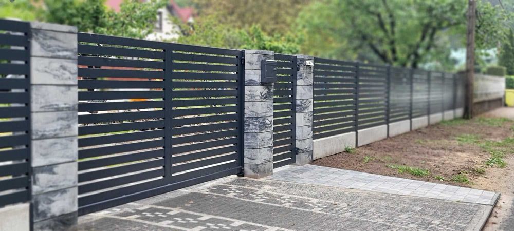 Ogrodzenia frontowe murowane panel palisada - kompleksowo PRODUCENT