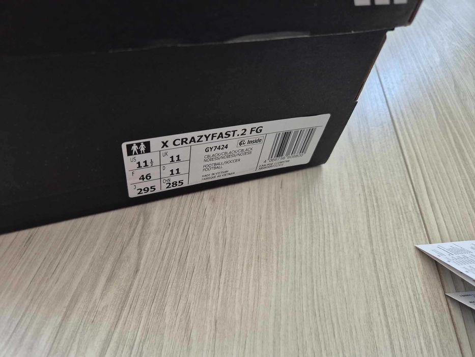 Korki półprofesjonalne adidas X Crazyfast.2 FG GY7424 rozmiar 46 2/3