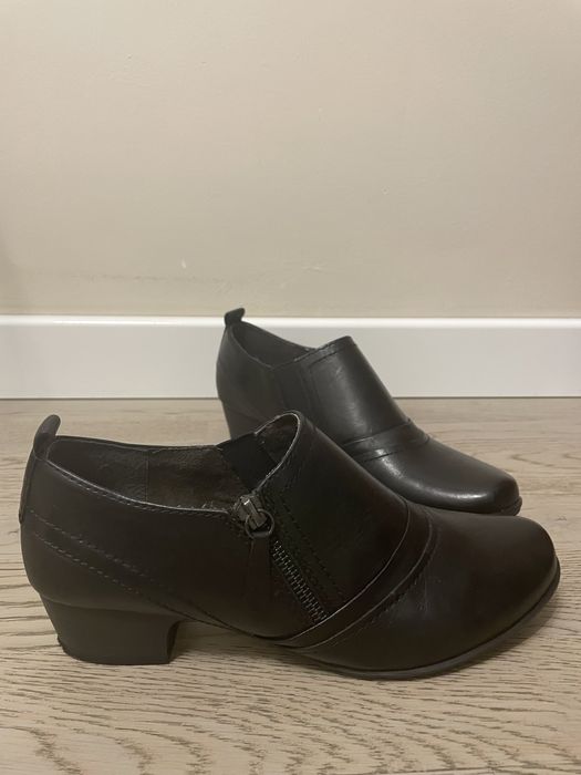 Skórzane botki 38,5