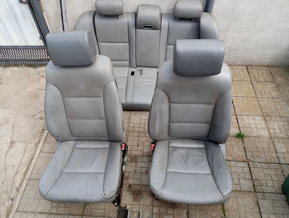 сидіння, диван, салон BMW e60 (Сіра шкіра)