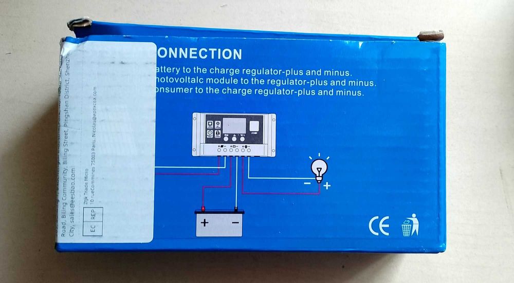 Контроллер заряда солнечных панелей 100А 12в/24в 1200вт/2400вт ШИМ PWM