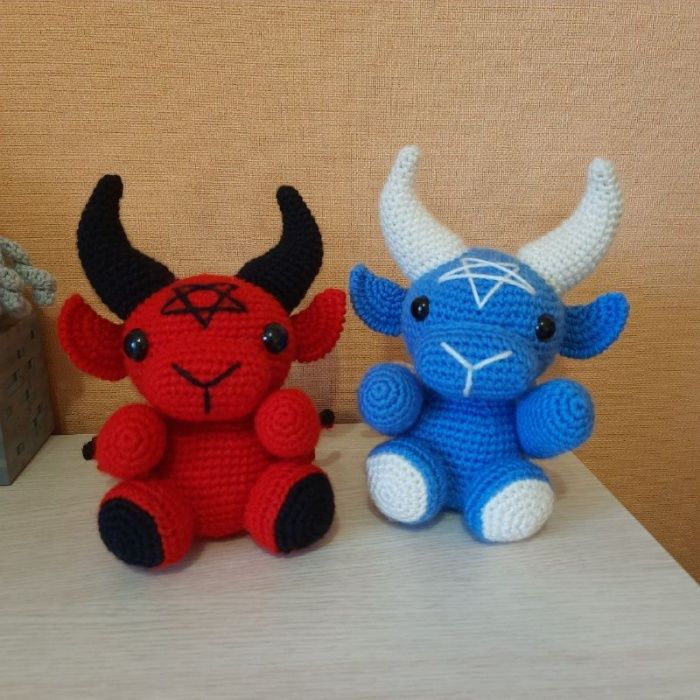 Мягкая игрушка ручной работы. Амигуруми бафомет