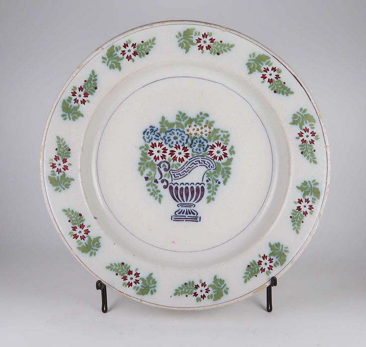 Prato Grande Faiança Portuguesa Séc. XIX - 32 cm