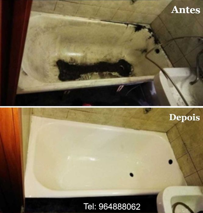 Banheira do ferro fundido, cerâmica, acrílico/fibra de vidro, . -» RENOVAÇÃO de Banheiras, PINTURA de Banheiras, ESMALTAGEM de banheiras