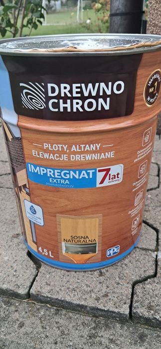 Sprzedam impregnat ekstra Drewno chron 4.5 litra