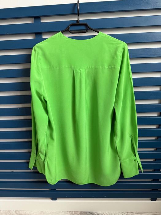 COS S jedwabna bluzka damska zielona elehancka women’s shirt