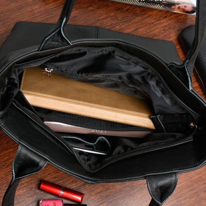 BELTIMORE torebka skórzana shopper klasyczna na ramię V471 taupe