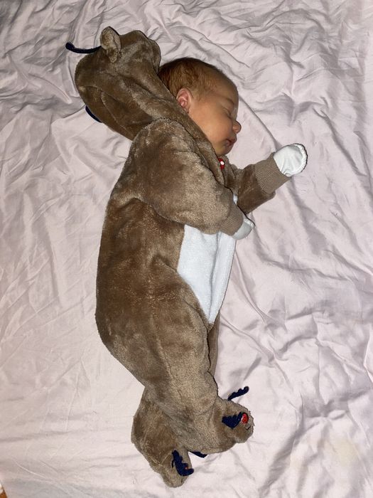 Чоловічок комбез новорічний олень теплий 62 розмір