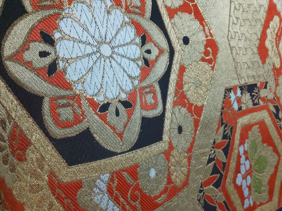 Pas fukuro obi, oryginalny japoński pas do kimono