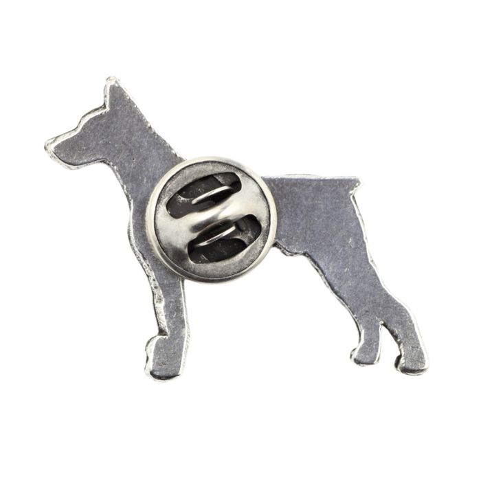 Doberman pin posrebrzony w pudełku Art-Dog
