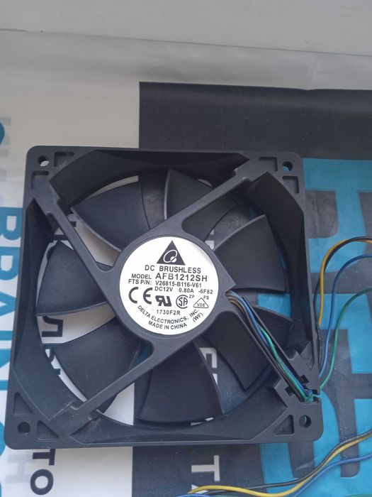 Вентилятор кулер Delta AFB1212SH 120x25 мм 12V 0.8A 3400об pwm no copy