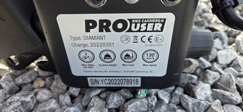 Bagażnik rowerowy Thule, Pro User na 2 rowery
