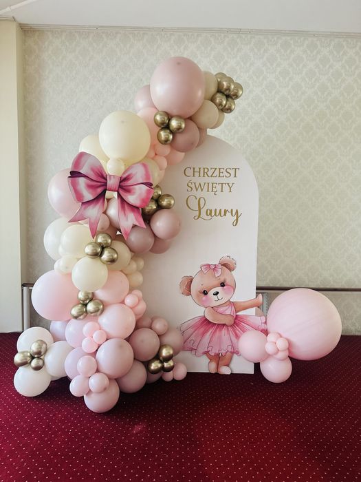 Dekoracja balonowa ścianka girlanda