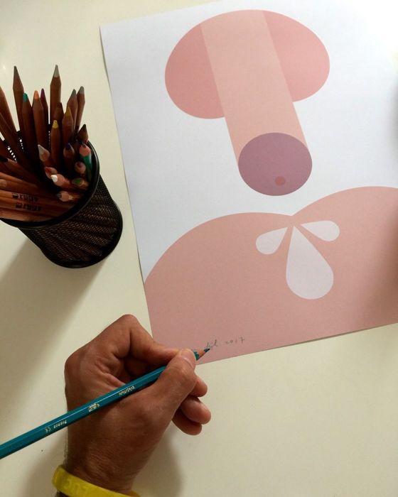 Art Print assinado pelo Designer Holandês Bob Van Dijk