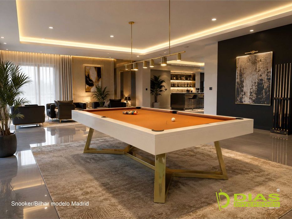 Novos - Snooker modelo "Madrid" (Tampo Opcional)