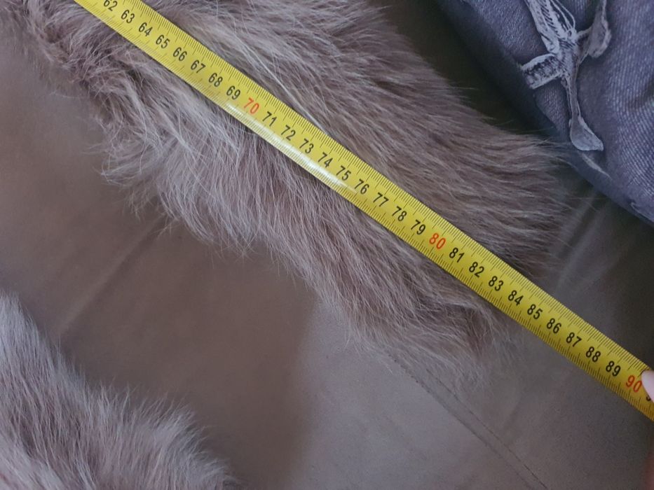 Ogony z lisa naturalnego futro obszycie lis