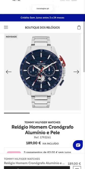 relogio tommy hilfiger