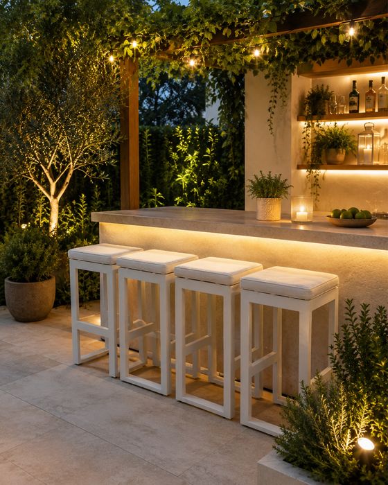 Bancos bar de exterior