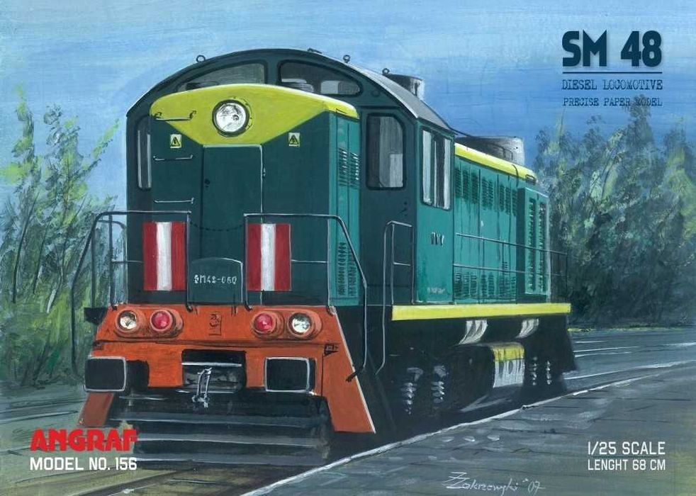 Model kartonowy - Lokomotywa SM 48 - Wydawnictwa Angraf