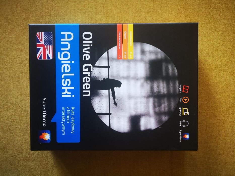 SuperMemo Olive Green Angielski kurs z filmem interaktywnym A1-C1