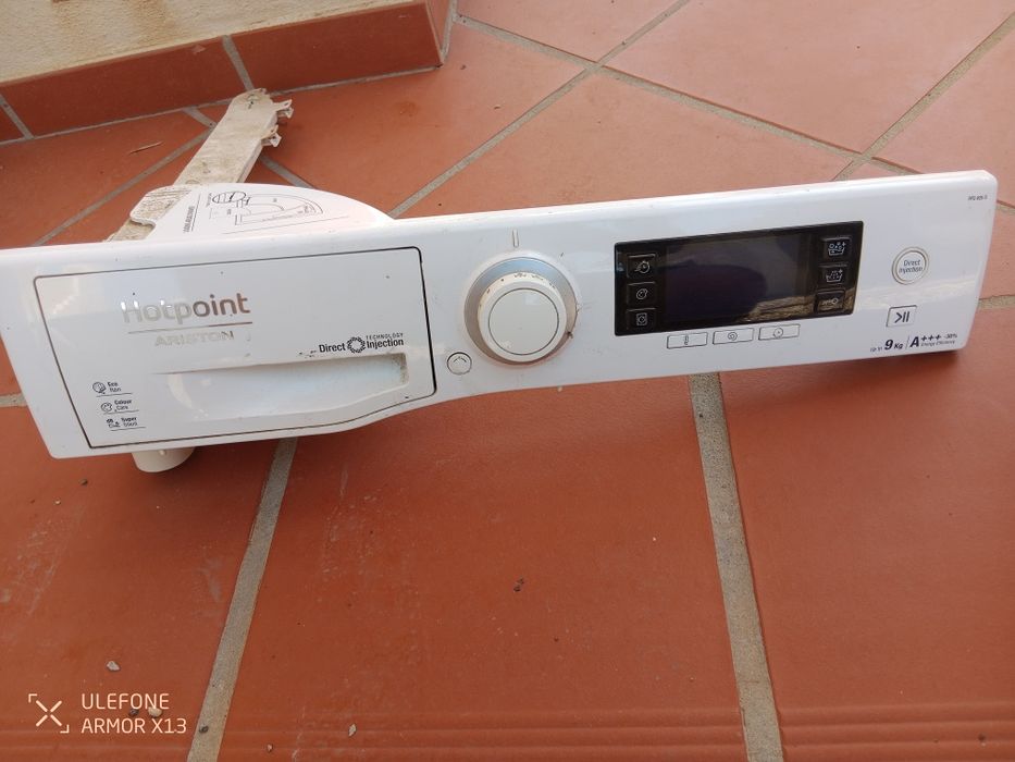 Painel frontal da máquina de lavar roupa hotpoint 9kg 9kg