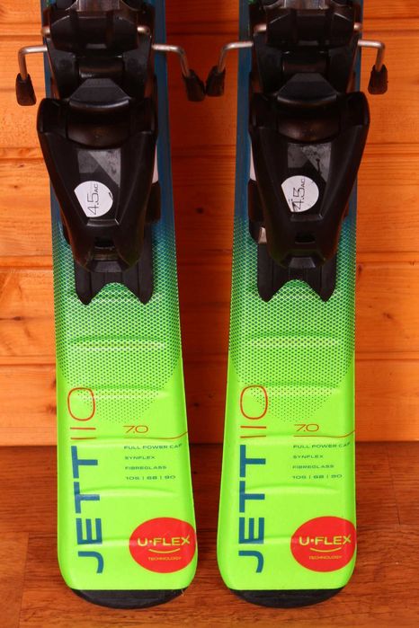 Narty dziecięce Elan Jett 110 cm + Elan 4.5, Rocker, U-Flex, Grip Walk !!!
